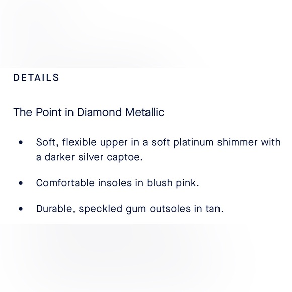 Rothy's The Point Diamond Metallic - Picture 10 of 16